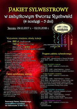 Pakiet Sylwestrowy w Dworze Rychwałd - Sylwestrowo.pl Pakiet Sylwestrowy w Dworze Rychwałd - Sylwester