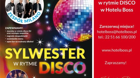 Sylwester w rytmie DISCO w Hotelu Boss - Sylwestrowo.pl Sylwester w rytmie DISCO w Hotelu Boss - Sylwester