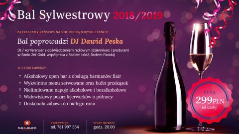 Bal Sylwestrowy w Białej Akacji - Sylwestrowo.pl Bal Sylwestrowy w Białej Akacji - Sylwester