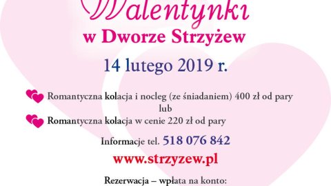 Walentynki w Dworze Strzyżew - Sylwestrowo.pl Walentynki w Dworze Strzyżew - Sylwester