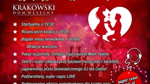 Bal Walentynkowo- Karnawałowy 16.02.2019 - Sylwestrowo.pl Bal Walentynkowo- Karnawałowy 16.02.2019 - Sylwester