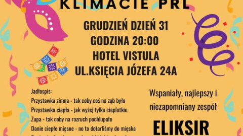 Sylwester w stylu PRL w Hotelu Vistula - Sylwestrowo.pl Sylwester w stylu PRL w Hotelu Vistula - Sylwester