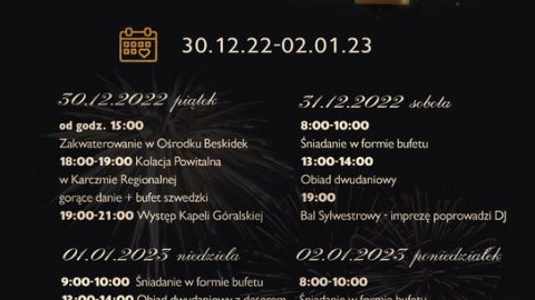 Pobyt Sylwestrowy | Osrodek Wypoczynkowy Beskidek | Bal Sylwestrowy | 3 noclegi - Sylwestrowo.pl Pobyt Sylwestrowy | Osrodek Wypoczynkowy Beskidek | Bal Sylwestrowy | 3 noclegi - Sylwester