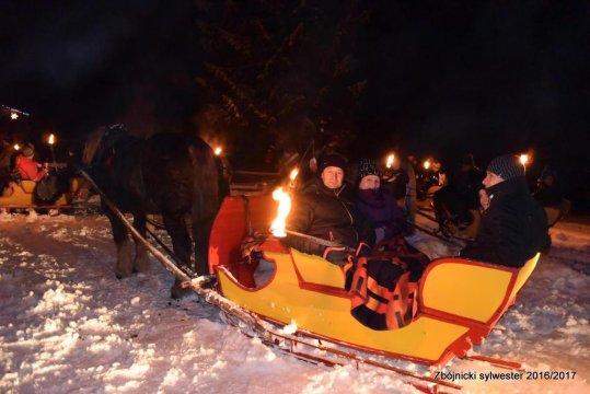 Kulig sylwestrowy w Wiśle 