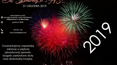 Bal Sylwestrowy 2019 w sali bankietowej IASE