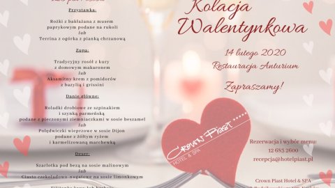 Romantyczna kolacja Walentynkowa w Hotelu & SPA - Sylwester