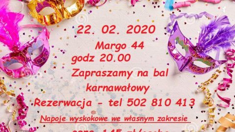 Bal karnawałowy 2020 w Margo 44 - Sylwester