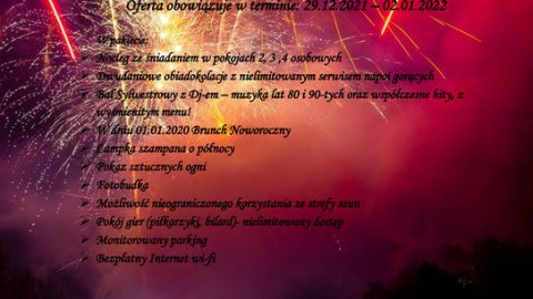 Sylwester 2021/2022 w uroczym hoteliku! - Sylwestrowo.pl Sylwester 2021/2022 w uroczym hoteliku! - Sylwester