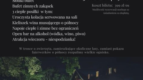 Bal sylwestrowy w Zamku Bożejów - Sylwestrowo.pl Bal sylwestrowy w Zamku Bożejów - Sylwester