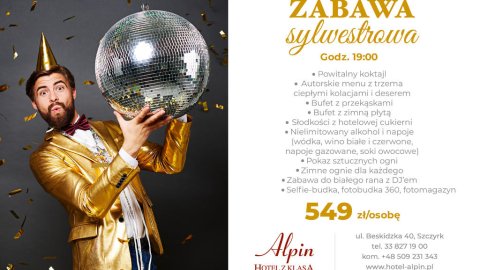 Hotel Alpin - bal sylwestrowy all inclusive w Szczyrku - Sylwester