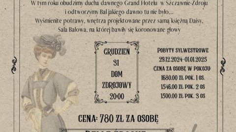 Bal Sylwestrowy Belle Epoque w Domu Zdrojowym w Szczawnie Zdroju - Sylwester