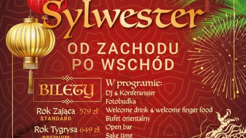 Bal Sylwestrowy "Od Zachodu po Wschód" - Stara Zajezdnia Kraków! - Sylwester