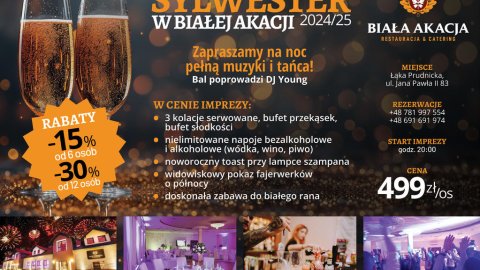 Bal Sylwestrowy w Białej Akacji - Sylwester