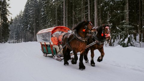 KULIGI BOŻONARODZENIOWE W USTRONIU z DYSKOTEKĄ w stylu FOLK z BIESIADĄ  - Sylwester