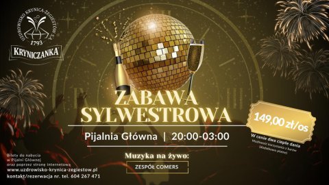 Zabawa Sylwestrowa w Pijalni Głównej w Krynicy-Zdroju - Sylwester