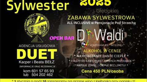 Bal sylwestrowy nad jeziorem Głebokie Pensjonat Pod Strzechą OPEN BAR - Sylwester.pl Bal sylwestrowy nad jeziorem Głebokie Pensjonat Pod Strzechą OPEN BAR - Sylwester