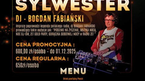 Sylwester z DJ- Bogdanem Fabiańskim Legenda Polskiego Radia - Sylwester.pl Sylwester z DJ- Bogdanem Fabiańskim Legenda Polskiego Radia - Sylwester