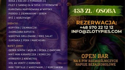 Sylwester Maskarada 2025/2026 w Restauracji & Browarze Złoty Pies Wrocław - Sylwester.pl Sylwester Maskarada 2025/2026 w Restauracji & Browarze Złoty Pies Wrocław - Sylwester
