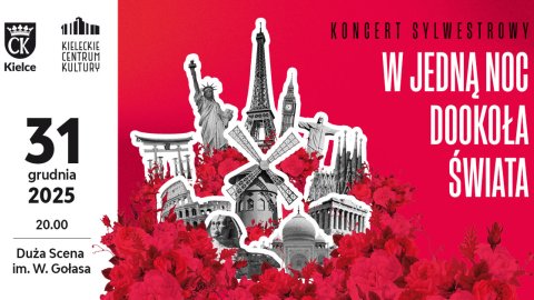 KONCERT SYLWESTROWY "W JEDNĄ NOC DOOKOŁA ŚWIATA" | Duża Scena KCK - Sylwester