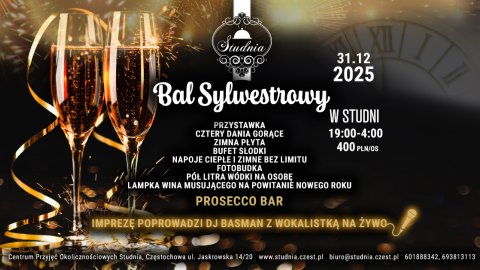 Bal Sylwestrowy 2025/2026 w STUDNI - Sylwester