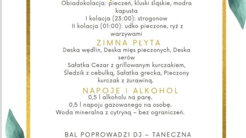 Bal sylwestrowy 2025/2026 - Sylwester