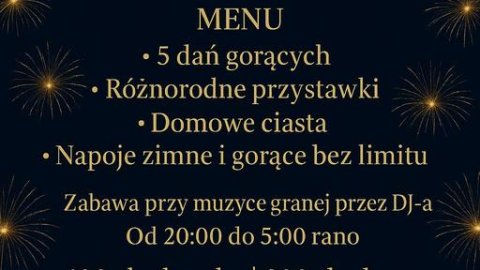 Sylwester 2025/26 Wspaniała zabawa z DJ'em do białego rana! - Sylwester