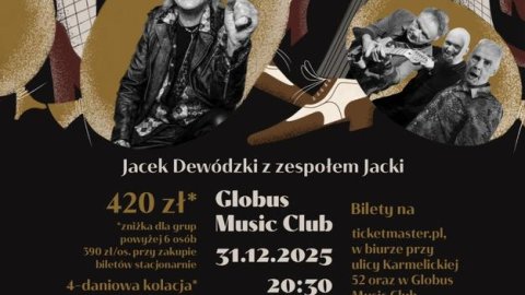 Globus Music Club w Krakowie- zaprasza na zabawę sylwestrową