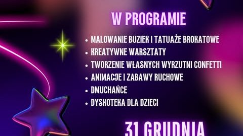 Sylwestrowa zabawa dla dzieci w Kids Arena - Sylwester