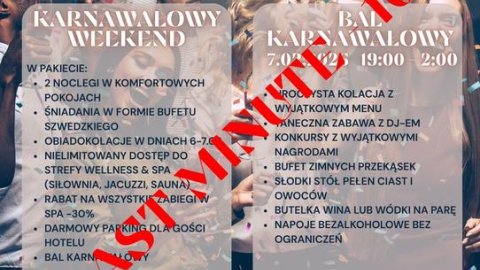  Karnawał w Hotelu Austeria | 6-8 lutego 2026 - Sylwester