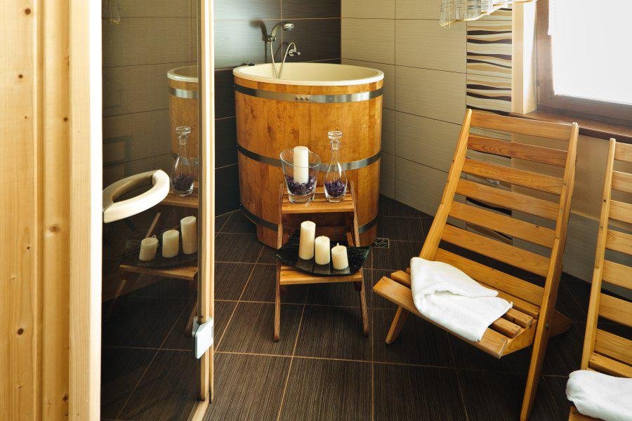 Sauna 10 m od wilii u heliosa 2