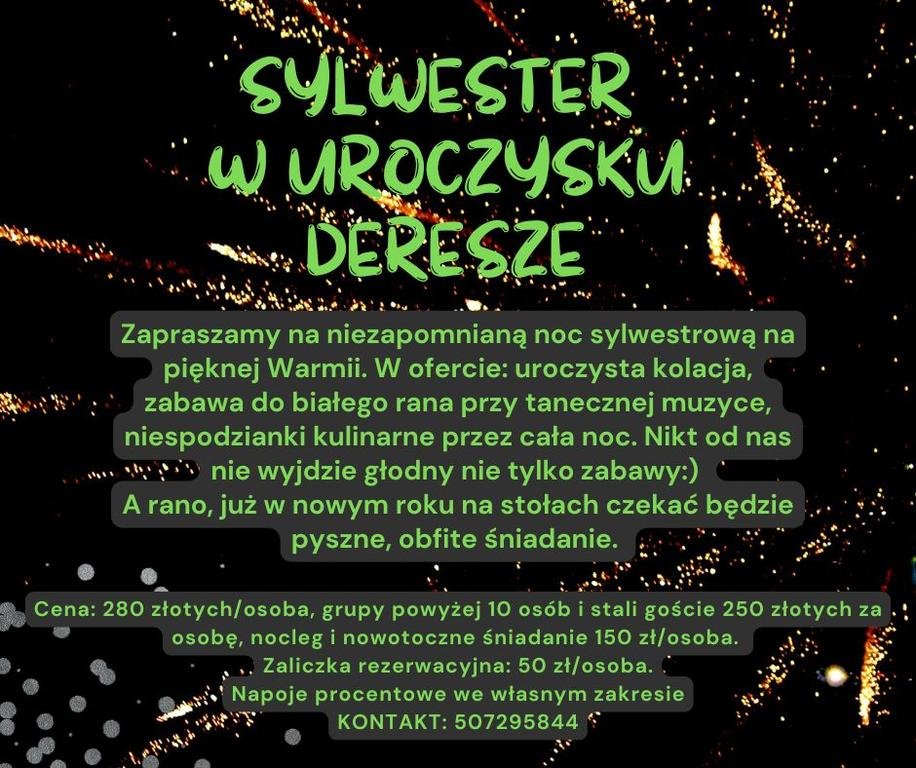 Sylwester  2024 w Uroczysku Deresze