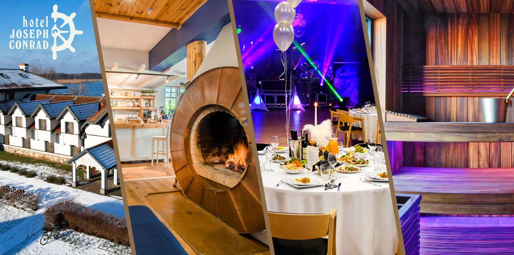 Sylwester na Mazurach w stylu amerykańskim w kameralnym hotelu nad jeziorem