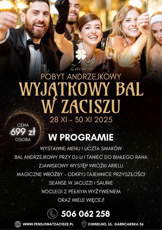 3-dniowy Pobyt Andrzejkowy na Kaszubach w resorcie Kaszuby Zacisze Chmielno