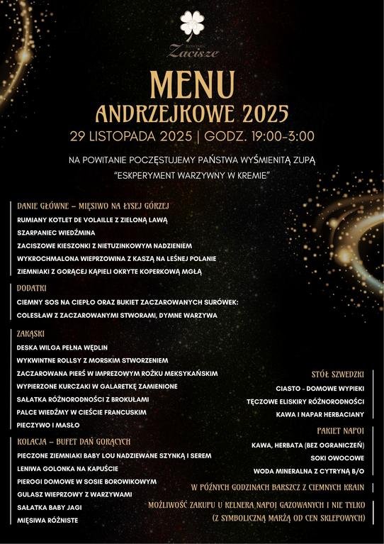 3-dniowy Pobyt Andrzejkowy na Kaszubach w resorcie Kaszuby Zacisze Chmielno