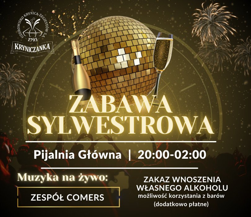 Sylwester w Pijalni Głównej w Krynicy-Zdroju