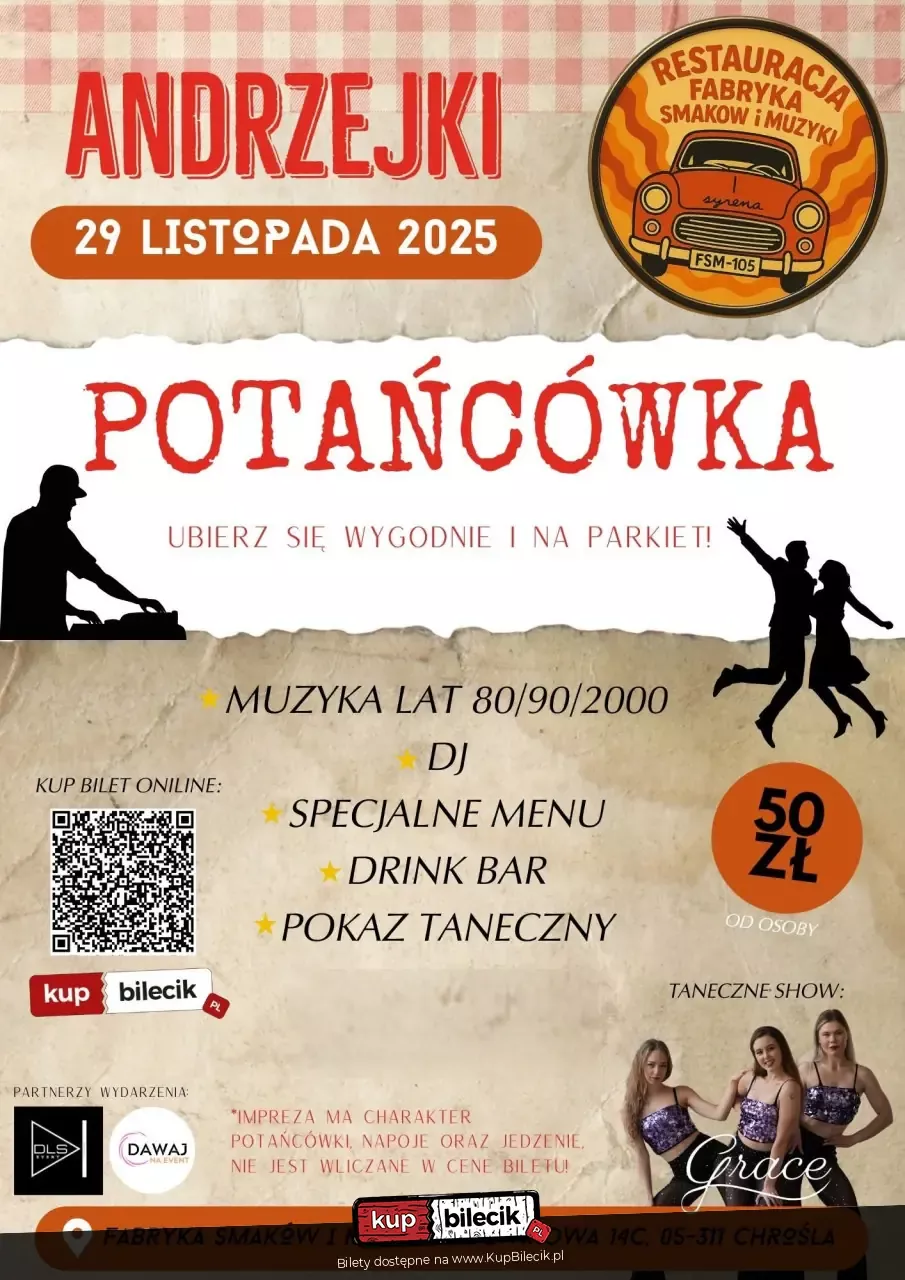 Andrzejkowa "POTAŃCÓWKA" w Fabryka Smaków i Muzyki