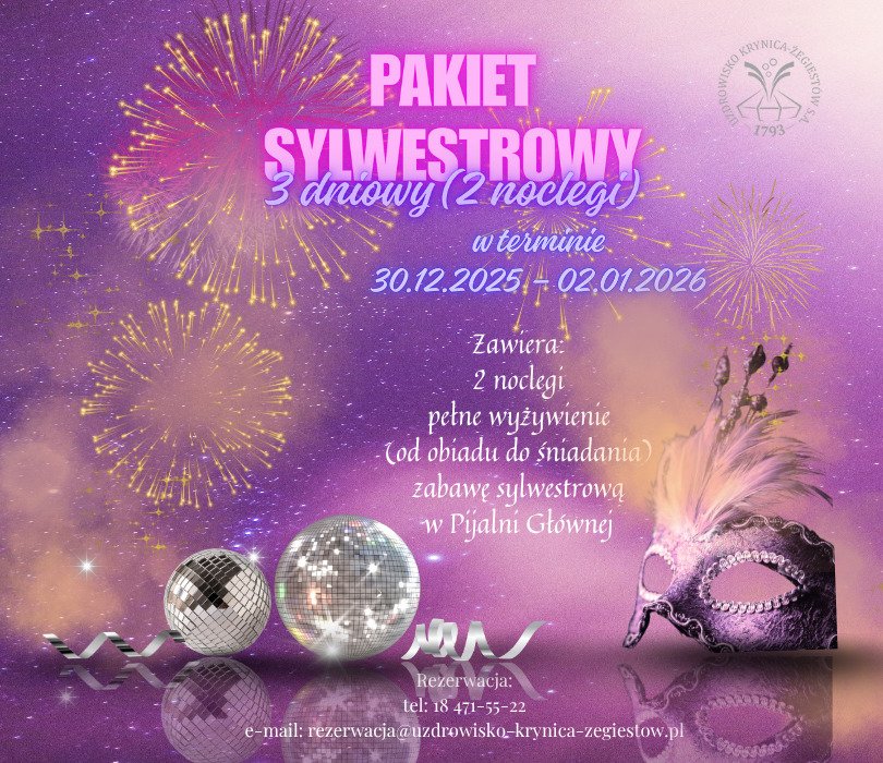 Sylwester w Pijalni Głównej w Krynicy-Zdroju