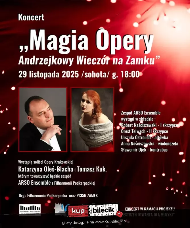 "Magia Opery i Operetki - Andrzejkowy Wieczór na Zamku"