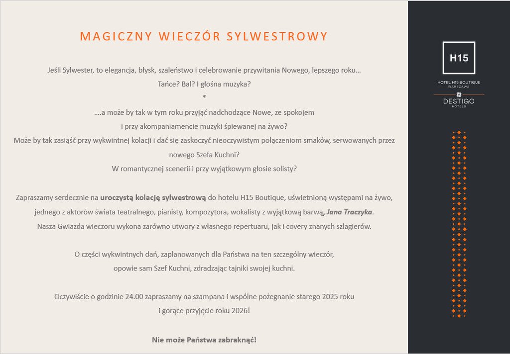 Sylwester Warszawa H15 Boutique