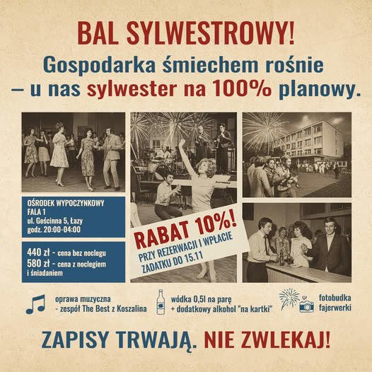 Sylwerter w stylu PRL na Fali 1 w Łazach k. Mielna