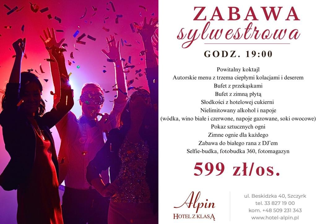 Hotel Alpin - bal sylwestrowy all inclusive w Szczyrku