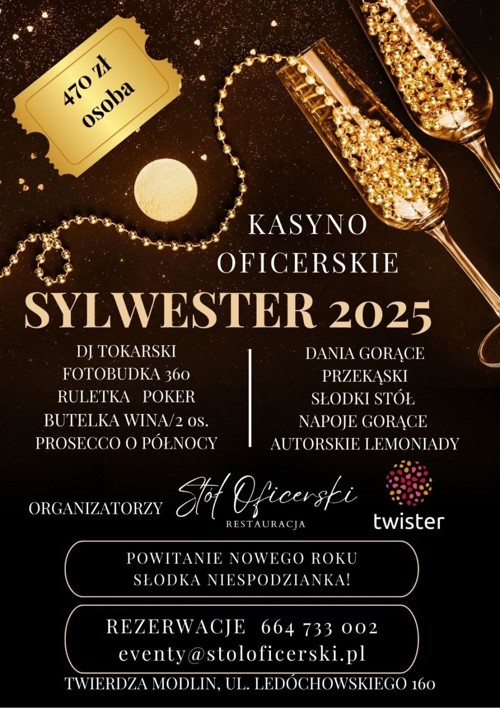 Sylwester w Kasynie Oficerskim Twierdzy Modlin