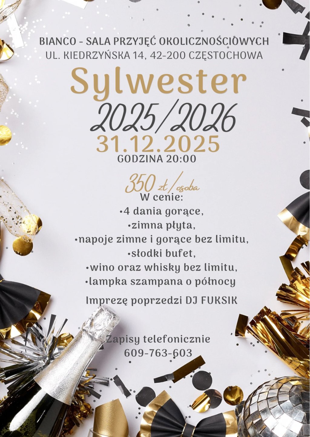 Sylwester 2025/2026 Bianco