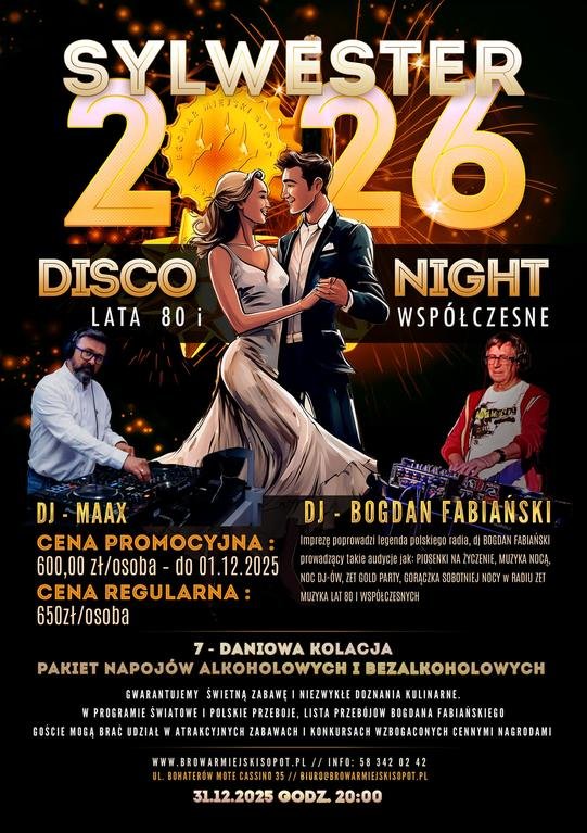 Sylwester z DJ- Bogdanem Fabiańskim  Legenda Polskiego Radia 