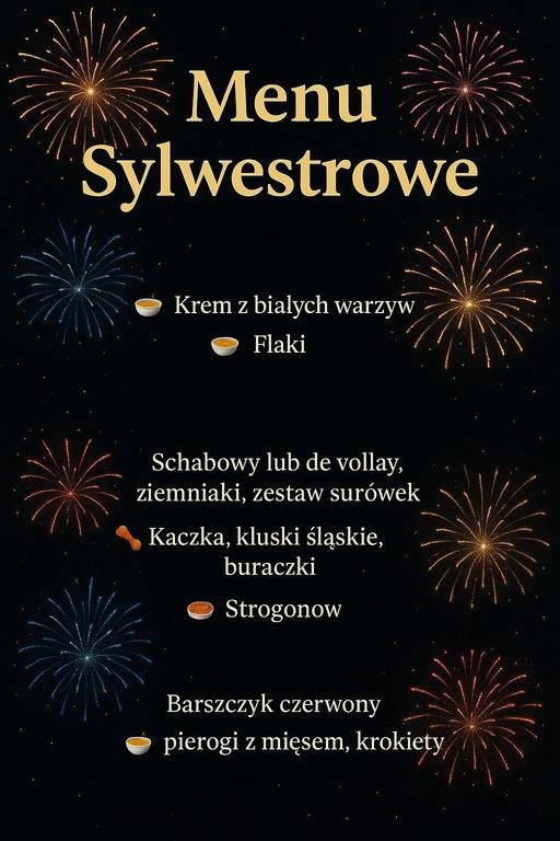 Sylwester 2025/26 Wspaniała zabawa z DJ'em do białego rana!