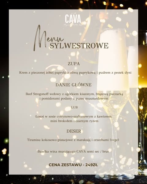 Świętuj Nowy Rok w kameralnym stylu w CAVA