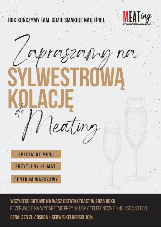 Kolacja sylwestrowa na Mokotowie
