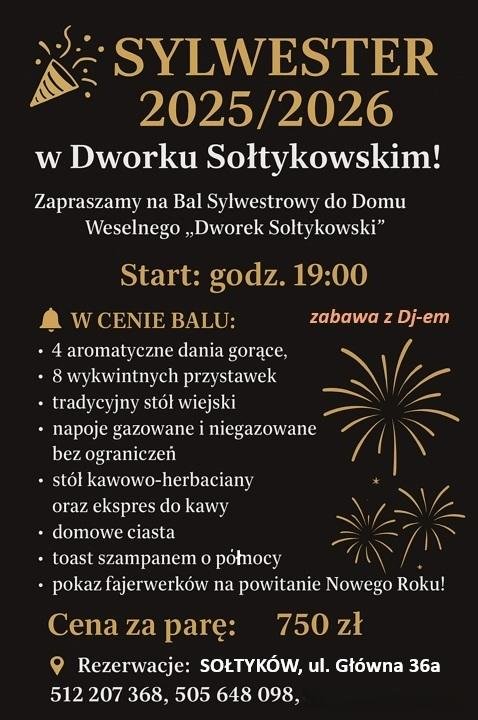 SYLWESTER NA 2025/2026 !!!