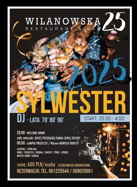 Sylwester w Wilanowska 25