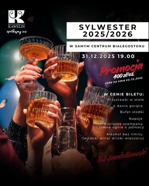 Sylwester w Restauracji Kawelin